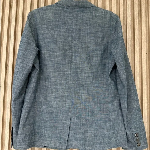 Burberry Blue Blazer Tailored Suit Jacket